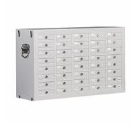 25Slot Lightweight Phone Storage Cabinet Secure Cell Phone Locker with Individual Locks Durable ColdRol Steel Design Ideal for Office Classroom and Workplace Use.