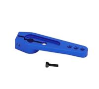 25T Servo with M2 Thread And M2 Screw, Easy to Install Metal Steering Arm, Long Steering Servo Arm for RC Car, Blue