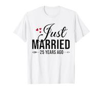 25th Anniversary Shirt for Couple Just Married 25 Years Ago T-Shirt
