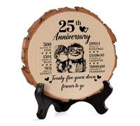 25th Anniversary Wedding Gifts for Wife from Husband, Silver Wedding Anniversary Unique Gifts, Silver Anniversary Plaque Gifts for Husband, 25th Anniversary Romantic Gifts for Him/Her
