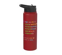 25th Birthday 25 Years Old Coder Humor Programmer Men Stainless Steel Insulated Water Bottle