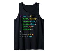 25th Birthday 25 Years Old Coder Humor Programmer Men Tank Top