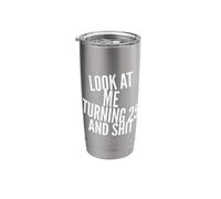 25th Birthday Awesome 25 Years Old Funny Mom Dad Humor Stainless Steel Insulated Tumbler