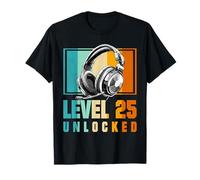 25th Birthday Boy Video Gamer Level 25 Unlocked Boys T-Shirt