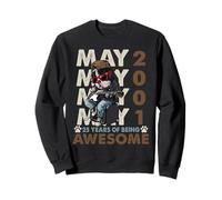 25th Birthday Dog Lover May 1996 Vintage 25 Years Old Men Sweatshirt