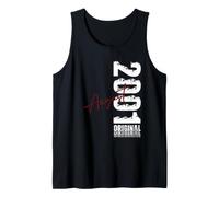 25th Birthday Gift Men Original August 2001 25 Years Tank Top