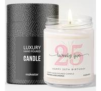 25th Birthday Gifts (2000) - Luxury Soy Wax Candle - Vanilla, Jasmine, Sugared Almond - Makester
