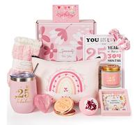 25th Birthday Gifts for Women,Happy 25th Pamper Gift Basket Ideas for Her, Cute Unique 25 Year Old Birthday Hampers Presents,Self Care Package for Her,Best Friend, Wife,Sister, girlfriend,Aunt