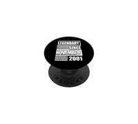 25th Birthday Legendary Since November 2001 Birthday Saying PopSockets Adhesive PopGrip