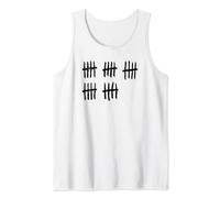 25th Birthday Outfit 25 Years Old Tally Marks Anniversary Tank Top