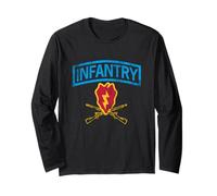 25th Infantry Division Veteran Shirt Vintage Patriotic Mens Long Sleeve T-Shirt