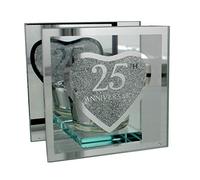 25th Silver Wedding Anniversary Tea Light Holder