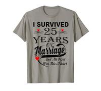 25th Wedding Anniversary For Her and Him Couples T-Shirt