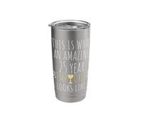 25th Work Anniversary Employee Appreciation Twenty Five Year Stainless Steel Insulated Tumbler