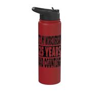25th Year Work Anniversary Celebration 25 Years Joke Stainless Steel Insulated Water Bottle
