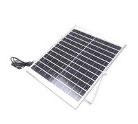25W 12V Monocrystalline Solar Panel Equipped with DC5.5x2.1mm Solar Chargers Suitable for Various 12V Electronics Security Camera