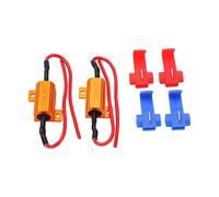 25W 25Ω LED Resistance Decoder Load Resistor 2Set, Durable Aluminum Alloy, Anti Corruption - Accurate Decoding, Easy Installation, Ideal for Vehicle LED Turn Signal Conversion