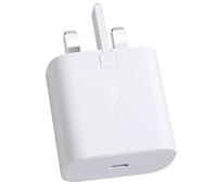 25W Charger Plug, USB C Fast Charging for Samsung Galaxy S24, S23, S22, S21, S20 Ultra, S20 FE, A54, A53, A34, A23, A15, A14, A13, A04S, Moto G13, G54, G73, G84, Pixel 7/8, Android Charge - White