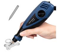 25W Engraving Pen, 6 Speed Power Engraving Tool, Handheld Engraver Pen with Tungsten Carbide Steel Bits for Wood Metal Glass Professional Etching Tool