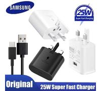 25W Fast Charger Adapter For Samsung Galaxy A17 A16 A14 A13 A34 A56 Plug & Cable