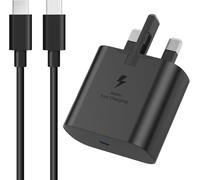 25W Fast USB C Charger Plug & Cable 2M USBC to Type C Charging Lead for Samsung Galaxy S26 S25 S24 S23 S22 S21 S20 A17 A16 A15 A32 A33 A34 A35 A36 A56 A55 A54 A53 A52 A40, Also For iPhone 17 16 15