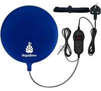 25W Heat Pad with Temperature Controller - 30cm Waterproof Mat for Fermentation, Fits Glass & Plastic Fermenters, Carboys, Buckets - Adjustable Temp, Includes NTC Probe & Holder