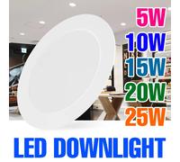 25W LED Downlight Recessed Round Ceiling Lamp 220V Spotlight For Home Indoor Living Room Bedroom 5W 10W 15W 20W 6000K Cold White