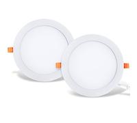 25W LED Recessed Panel Ceiling Light, 2 Pack, LVWIT Downlight Neutral White 4000K 2250Lm Equal to 150W with Transformer Non Dimmable