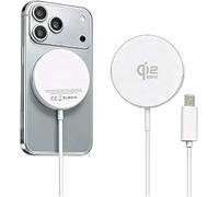 25W Magnetic Wireless Charger compatible with iPhone 12-17 White | Qi2 Certified, Fast Charging Pad, Samsung Compatible, USB-C Cable, iPhone 12-17 Support