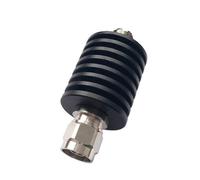 25W N Type Fixed Attenuator, 50 Ohm DC-3GHz RF Signal Reducer with 5dB for Equipment, Antenna Systems, Black
