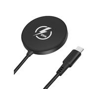 25W Qi2.2 Fast Wireless Charging Pad for MagSafe, Magnetic Wireless Charger for iPhone 17/16/15 Series, Portable Phone Travel Charger with 3.3ft Cable (Adapter NOT Included)-Black