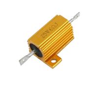 25W% Speaker Repair 6 Ohm Gold Tone Resistance Aluminum Speaker Repair Accessories Shell Resistors AMNzOgOdL