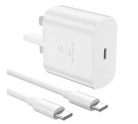 25W Super Fast Charger for Samsung Galaxy A15, A15 5G, A05S, A16, A55, A25, A35, A34, A54, S23, S22, S21, S20fe, S10,A52, A51, A34, USB C Charger Plug&Type C Cable For Samsung Phone Charger- White