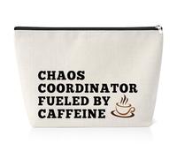 25x 17 CM Makeup Bag Appreciation Gifts for Women Chaos Coordinator Gifts for Women Teacher Appreciation Gifts for Coordinator Coworkers Leader Farewell Christmas Birthday Gift Toiletry Bag