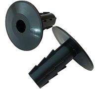 25x 8mm Black Single Cable Bushes-Feed Through Wall Cover-Coaxial/Coax Hole/Entry Tidy Cap - Grommet-Satellite-Brick-Plate-RG6-CCTV