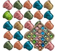 25x Coffee Capsules Compatible with Nespresso Original Machines - Master Origin Style Selection in Gift Box with Free Treats
