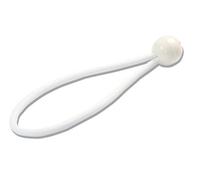 25x Elastic Straps 180 mm White Rubber Straps Ball Loop Bungee Tie Tarpaulin Shock Cord Rubber Expander Slings for Party Tent Gazebo Marquee Tent