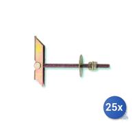 25x Fischer Dowel A Butterfly Kd 6 With BAR And 2 Dice MM 16 Vine M 6X100