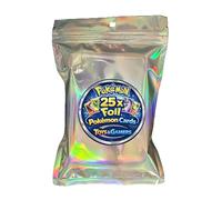 25x Foil Pokémon Cards Bundle | All Holo Shiny Assorted Lot | Official Foils From TCG Packs in Iridescent Bag - Toys & Gamers
