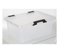 25x Hinge Boxes 11L 40x30x17cm Transparent Lid Storage Toy Box