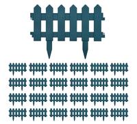vidaXL Lawn Edgings 25 pcs Green 10 m PP