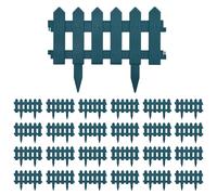 vidaXL Lawn Edgings 25 pcs Green 10 m PP