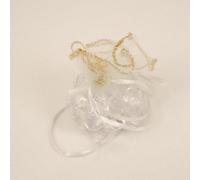 25x Luxury Ruffle Organza Draw Pouches Wedding Favour Bags (Gold)