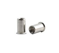 25x M5 Stainless Steel Countersunk Rivet Nuts Rivnuts, Flat Head Threaded Insert Nutsert, Rivet Nut Blind Insert Nut for DIY, Automobiles, Aviation and More