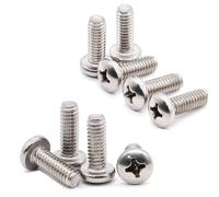 25x M5 x 10mm Pozi Pan Head Machine Screws Pozi Drive Bolts A2 Stainless Steel