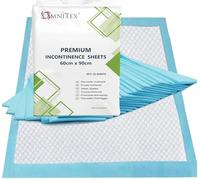 25x Omnitex 1400ml 60x90cm Disposable Bed Pads, Kind to sensitive Skin Incontinence Bed Pad, Mattress Protector Sheets, Dog Pads, Training Pads, Nappy sheets, Bed Wetting Sheet, Baby Changing mat