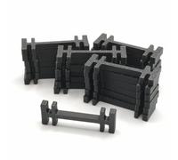 25x Replacement Rail Connectors for LGB / Spur G Track Brackets Black