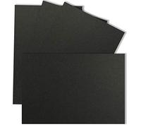 25x single cards Din A7 10.5x7.3 cm 240 g m² Black - blank mini cards ideal for self-designing for gift tags, name cards & business cards