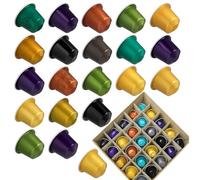 25x STRONG Roast Coffee Capsules Compatible with Nespresso Original Machines - Bold Flavour Gift Box with Free Treats