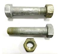 25x VSW Mu DIN 7990 Hexagon Screw M20x95 Steel 5.6 Hot-dip Galvanized with Nut